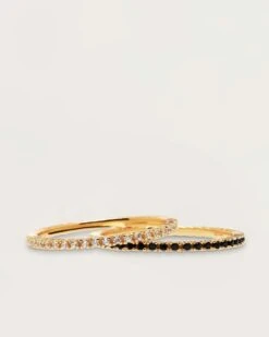 White&Black Essential Rings Bundle -Fashion Accessories PACK 108 4 scaled