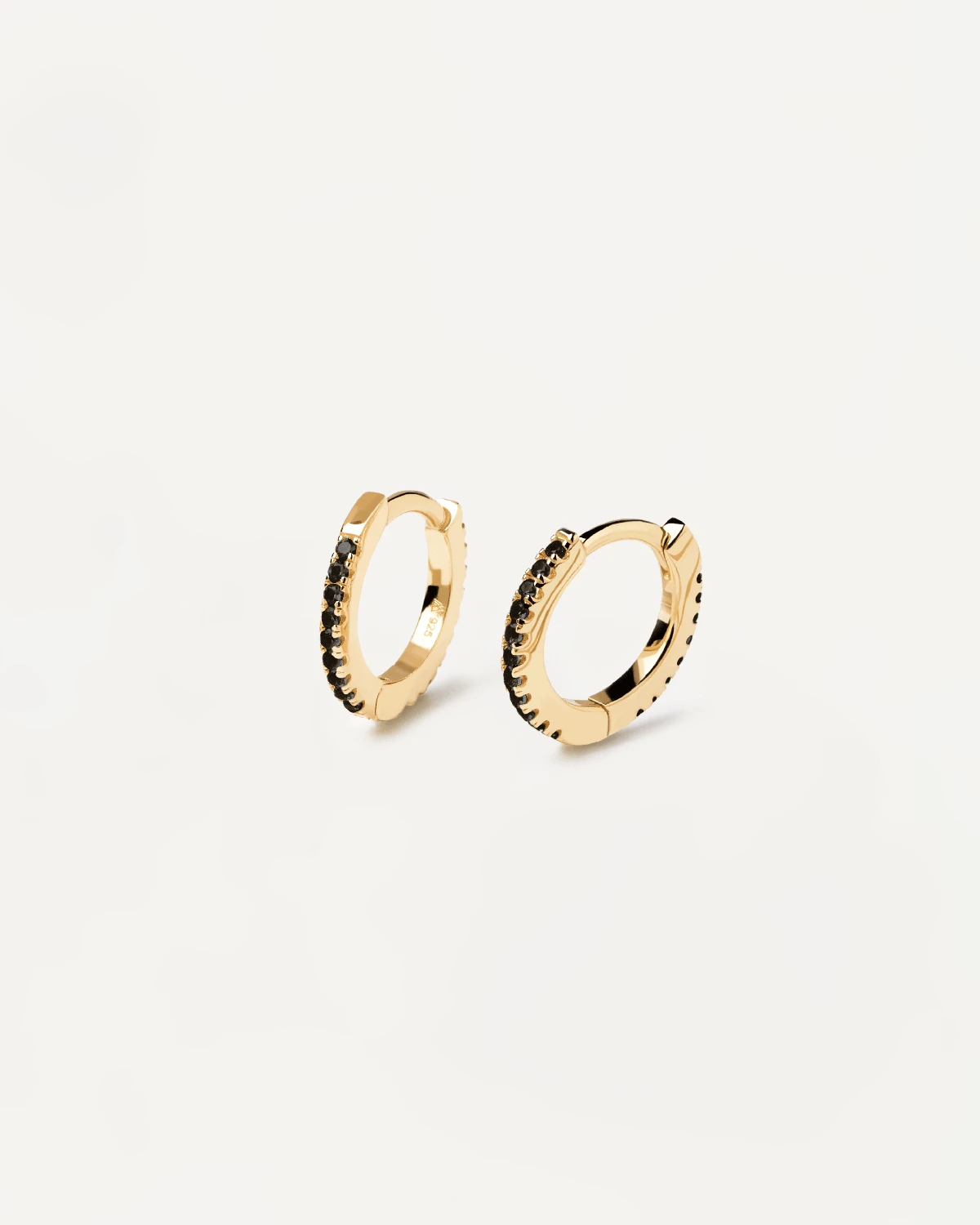 Black Mini Hoops 7 Black Mini Hoops - Image 7