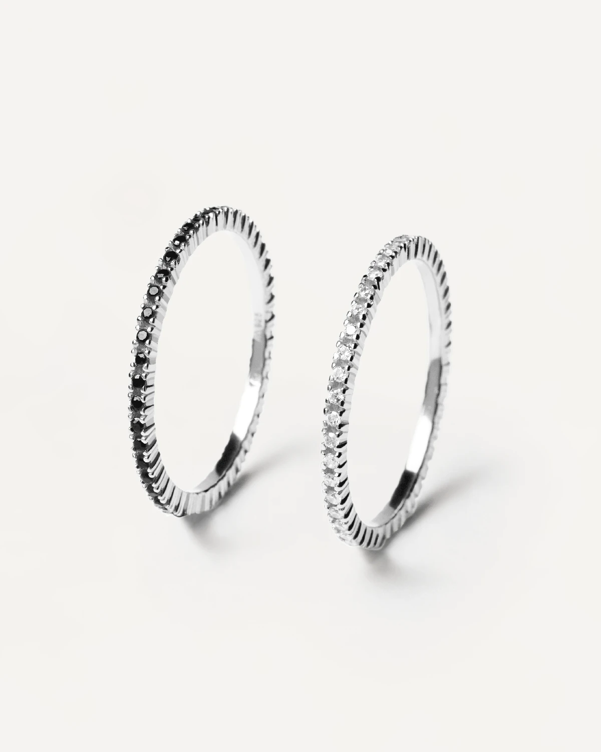 White&Black Essential Silver Rings Bundle 4 White&Black Essential Silver Rings Bundle - Image 4