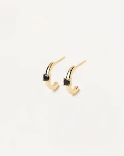 Black Solitary Earrings 13 Black Solitary Earrings -Fashion Accessories PACK BLACK WHITESOLITARYEARRINGS4