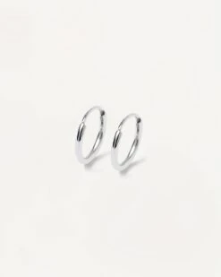 Mini Hoops Silver -Fashion Accessories PACK MINI LARGESILVERHOOPS 1