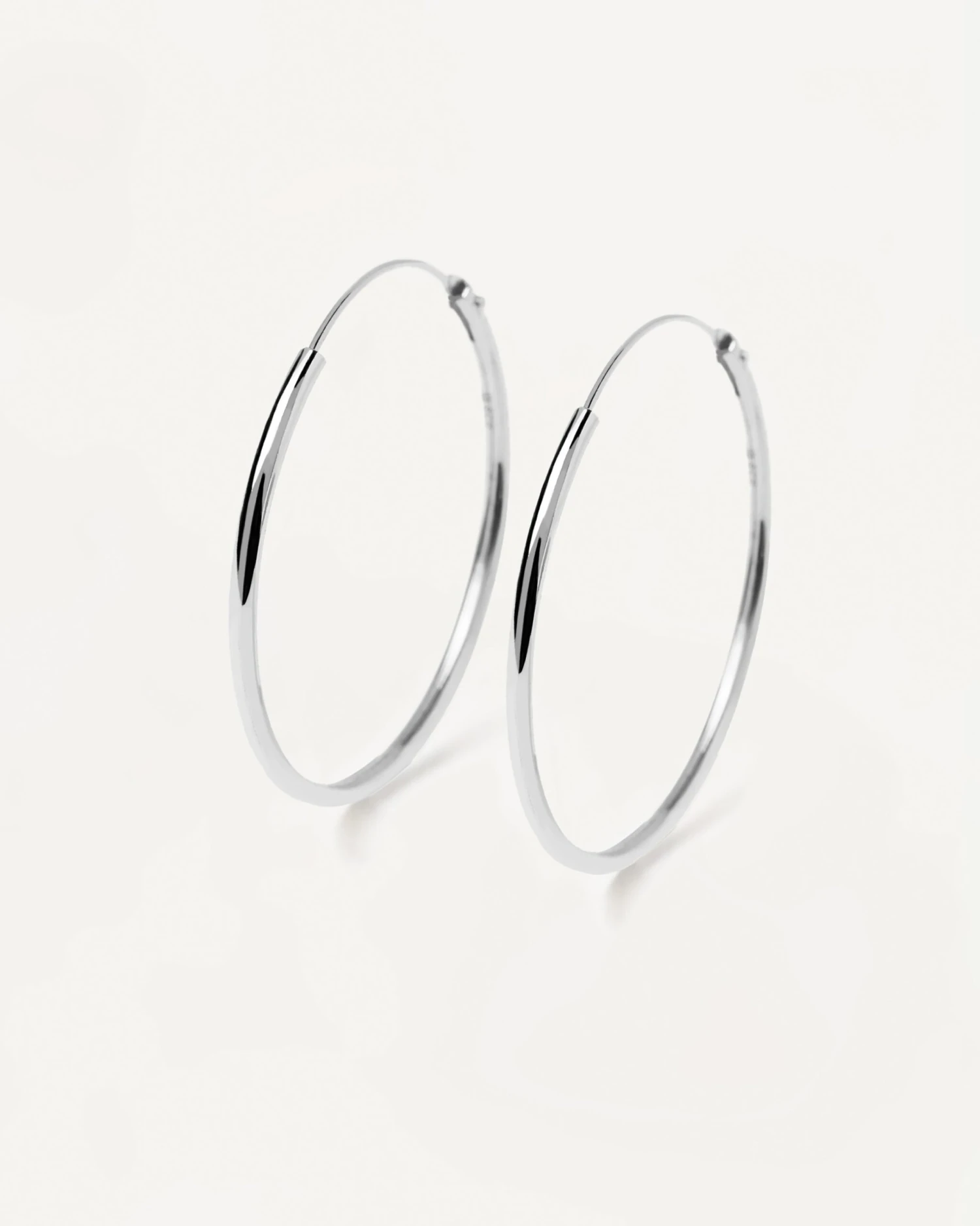 Large Hoops Silver 1 Large Hoops Silver
