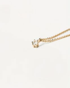 White Solitary Necklace -Fashion Accessories PACK WHITEEBASIC 1