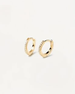 Fashion Accessories 8 White Mini Hoops