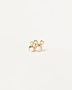 Bubble Single Stud Earring -Fashion Accessories PG01 002 U alt2