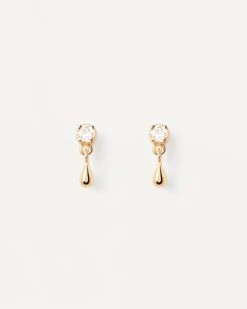 Water Single Stud Earring -Fashion Accessories PG01 027 U alt8 scaled