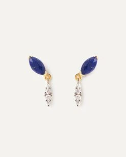 Lapis Lazuli Ginger Single Earring 17 Lapis Lazuli Ginger Single Earring -Fashion Accessories PG01 065 U alt3 scaled