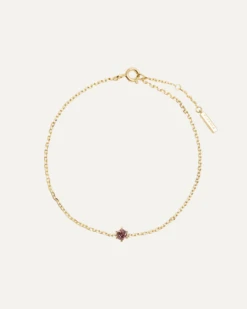 Lavender Solitary Bracelet -Fashion Accessories PU01 086 U grid1