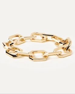 Large Signature Chain Bracelet -Fashion Accessories PU01 152 U alt5