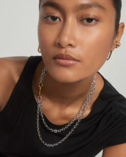 Double Beat Chain Necklace -Fashion Accessories SS23IMAGEN 2043 02d52f8f 8a3f 4a56 9768 8cbfd5248996